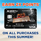 Earn 2X Points* on all purchases this summer.